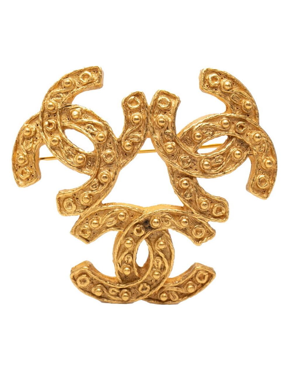 Chanel Cc Logo Brooch Metal #247009C10B